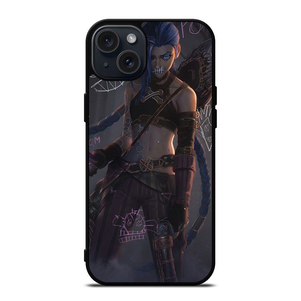 LEAGUE OF LEGENDS JINX ART iPhone 15 Plus Case Cover