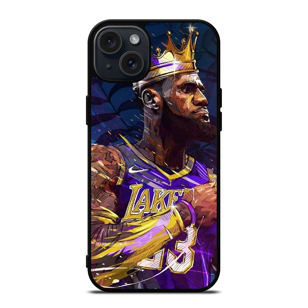 LEBRON JAMES KING ART iPhone 15 Plus Case Cover