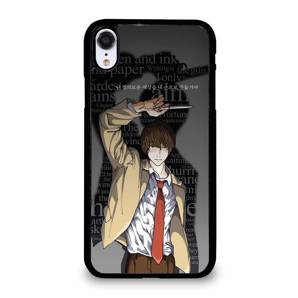 LIGHT YAGAMI DEATH NOTE ANIME 2 iPhone XR Case Cover