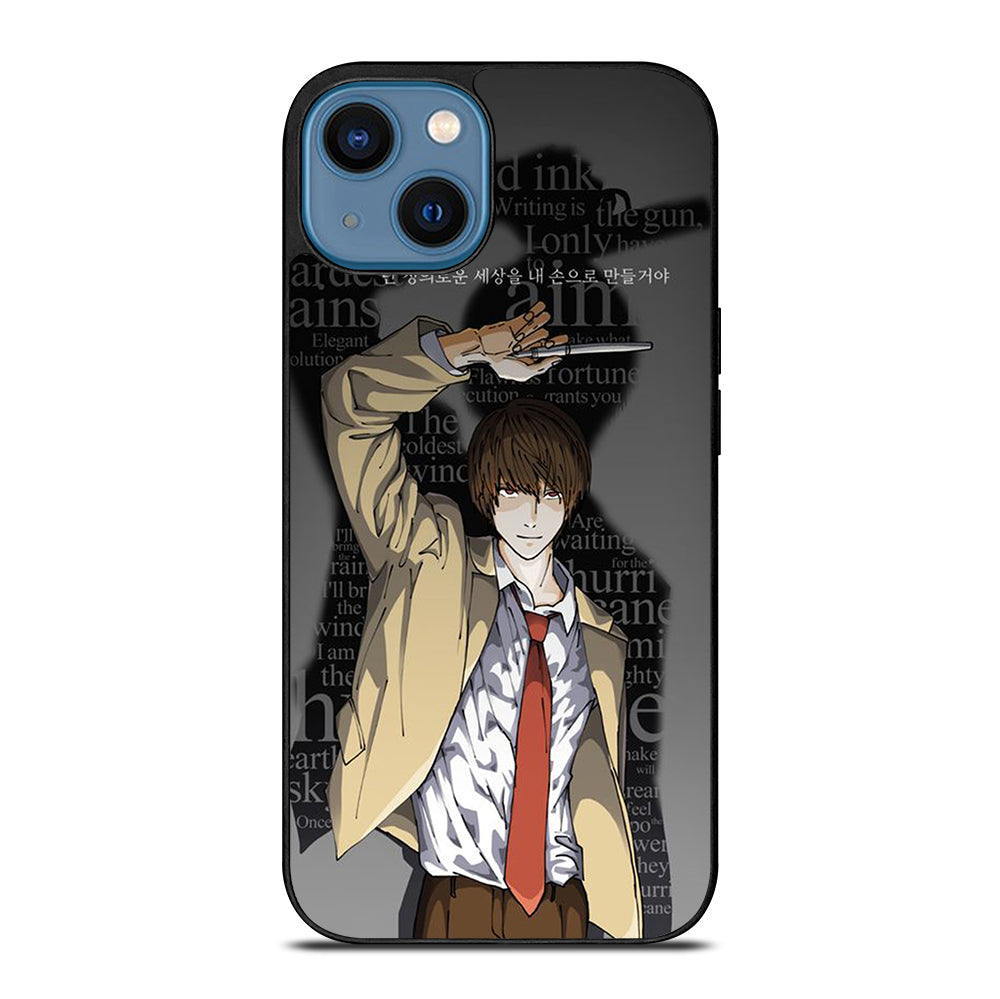 LIGHT YAGAMI DEATH NOTE ANIME 2 iPhone 14 Case Cover