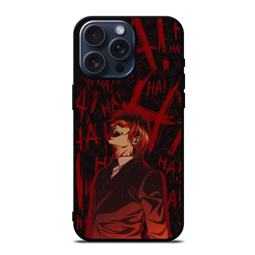 LIGHT YAGAMI DEATH NOTE ANIME 3 iPhone 15 Pro Max Case Cover