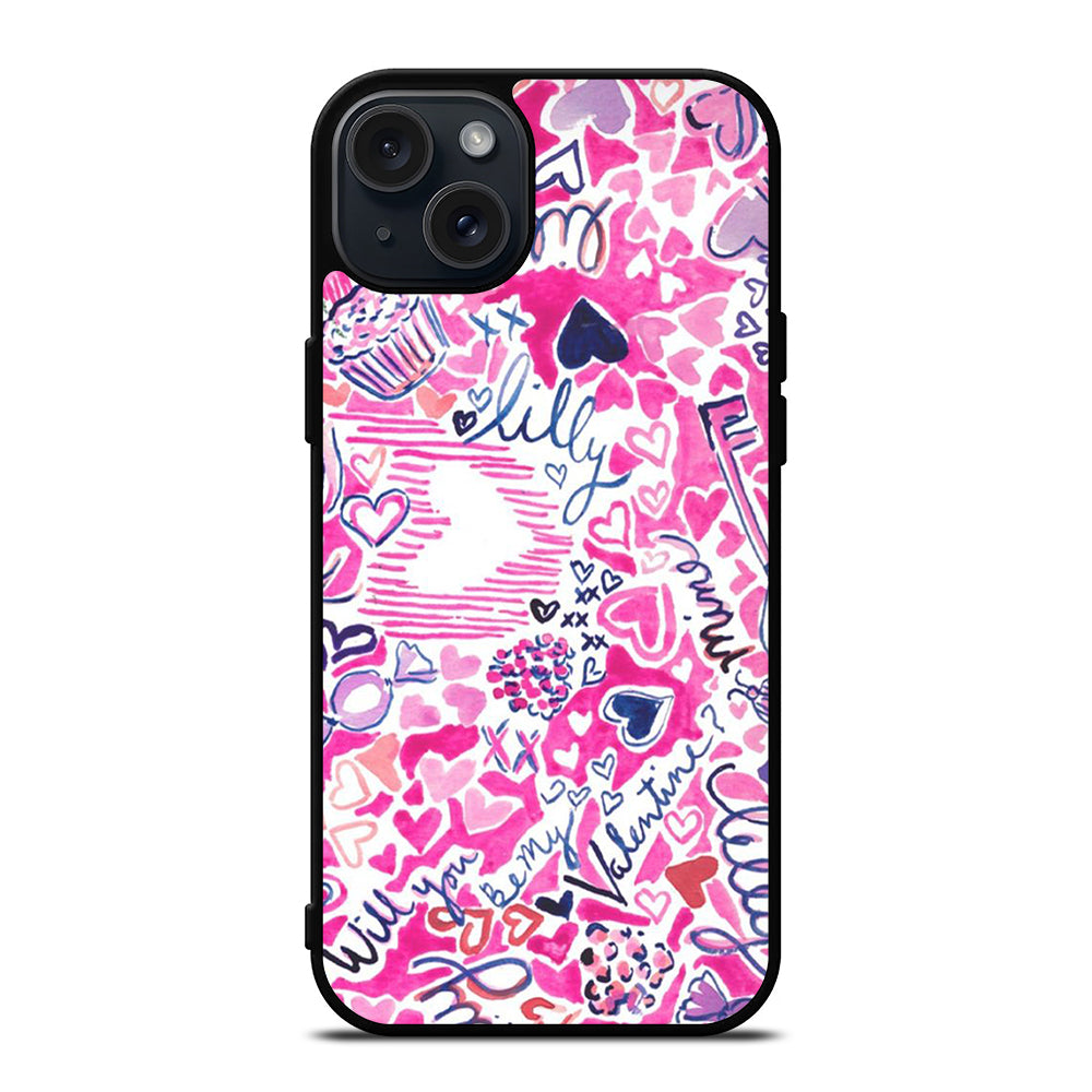 LILLY PULITZER LOVE PATTERN iPhone 15 Plus Case Cover