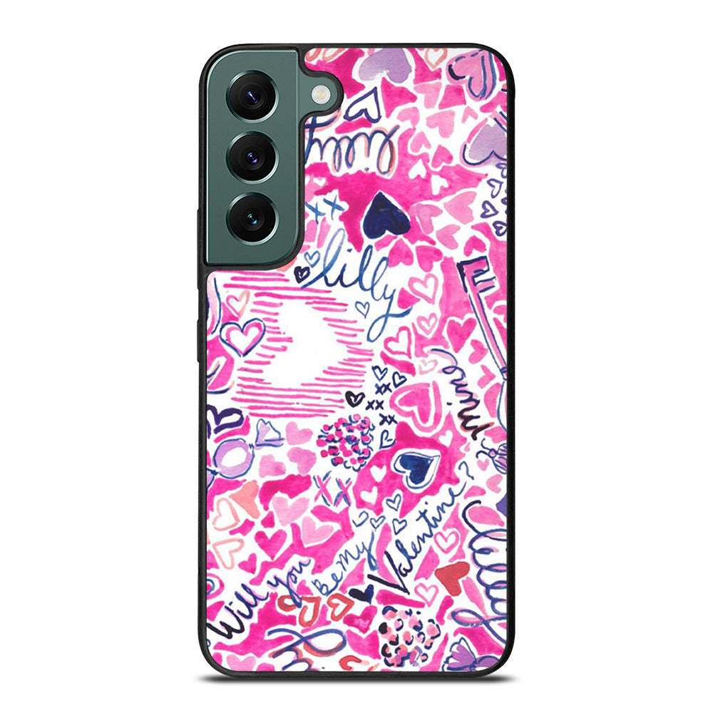 LILLY PULITZER LOVE PATTERN Samsung Galaxy S22 Case Cover