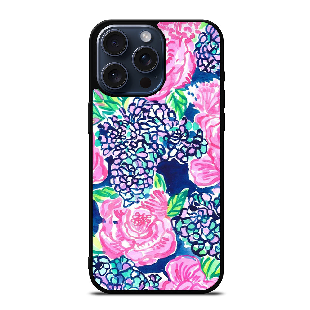 LILLY PULITZER ROSE FLOWER iPhone 15 Pro Max Case Cover