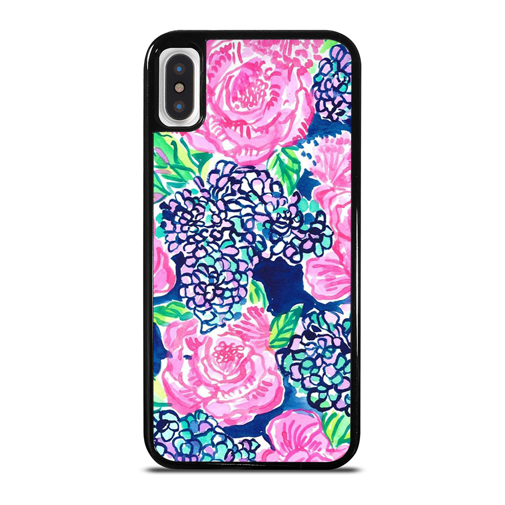 LILLY PULITZER ROSE FLOWER iPhone X / XS Case Cover