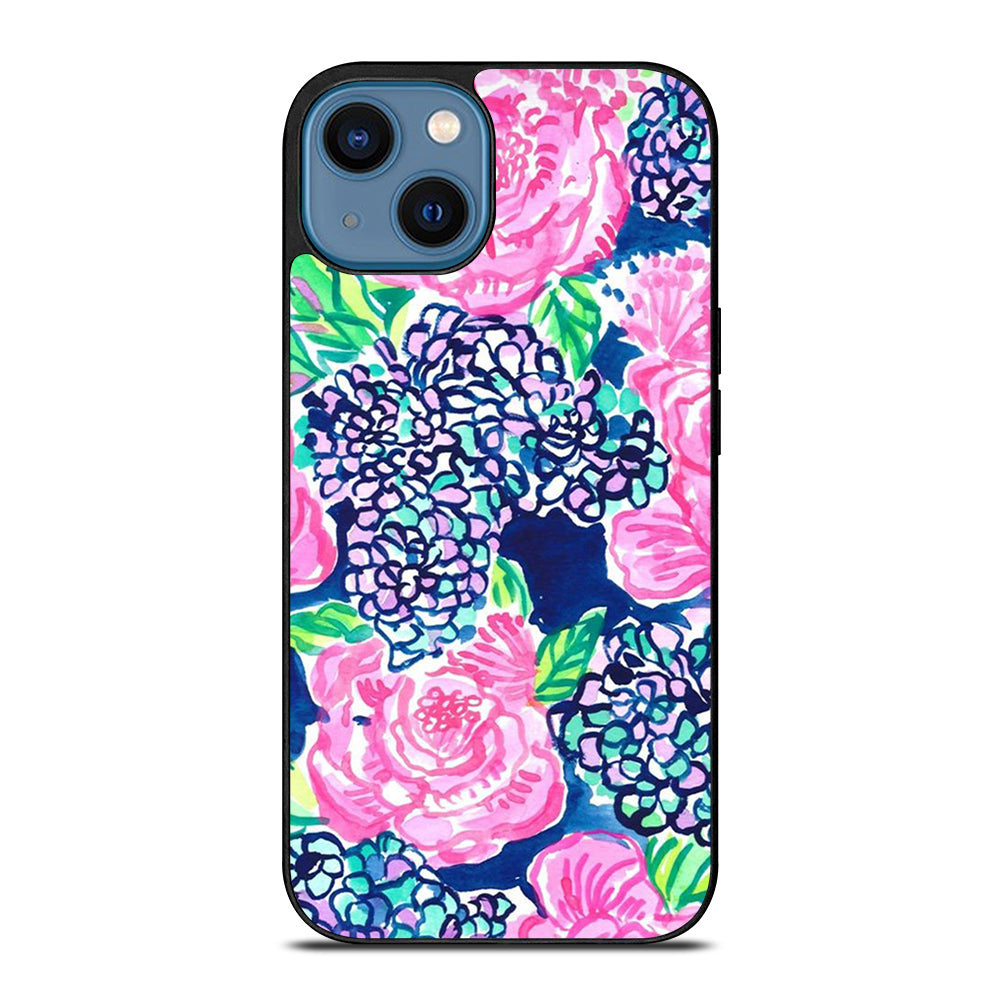 LILLY PULITZER ROSE FLOWER iPhone 14 Case Cover