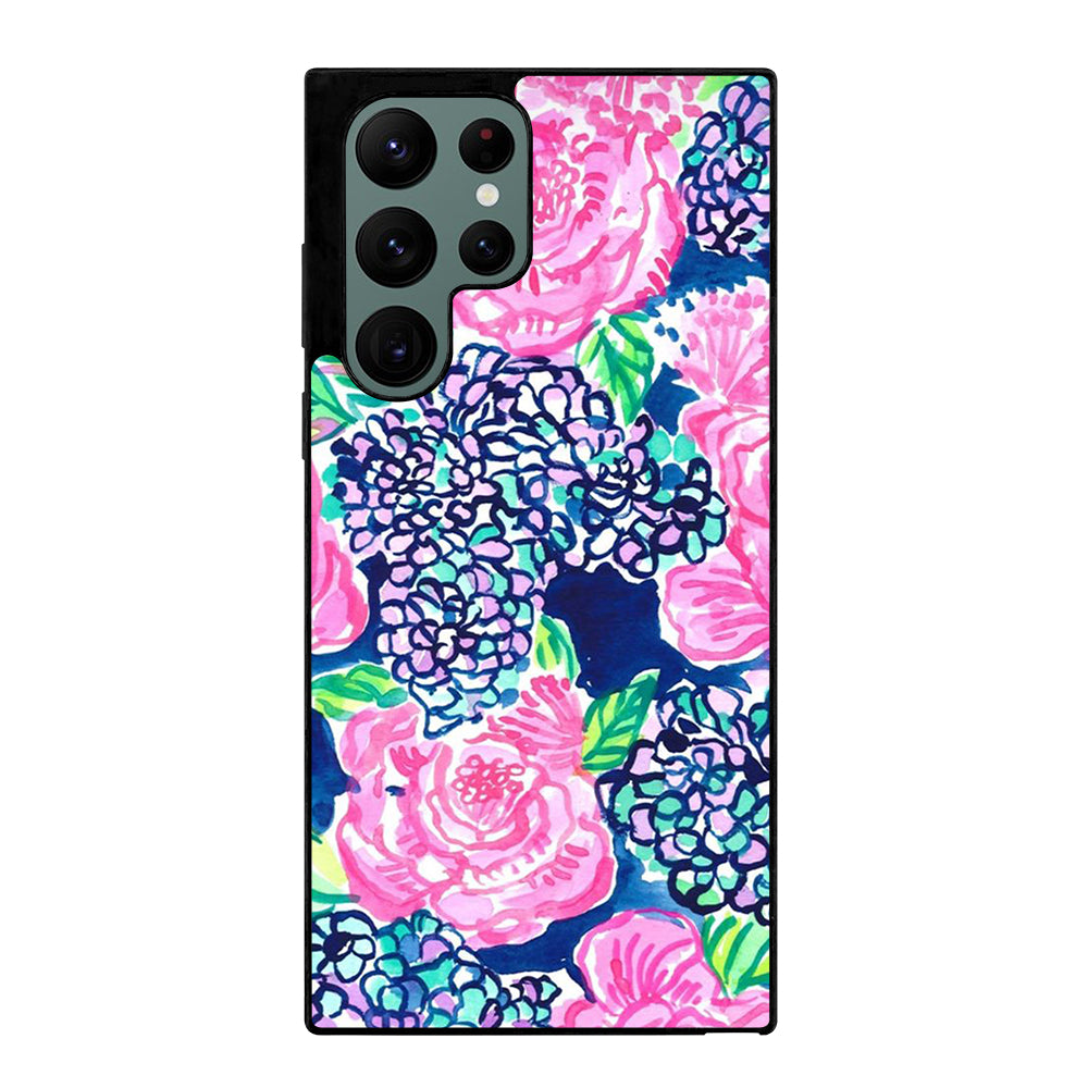 LILLY PULITZER ROSE FLOWER Samsung Galaxy S22 Ultra Case Cover