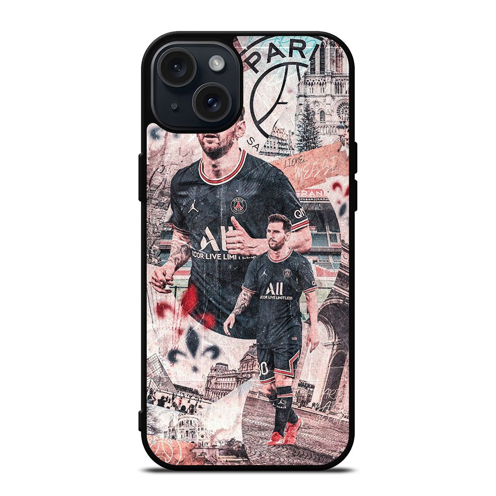 LIONEL MESSI FOOTBALL ART iPhone 15 Plus Case Cover