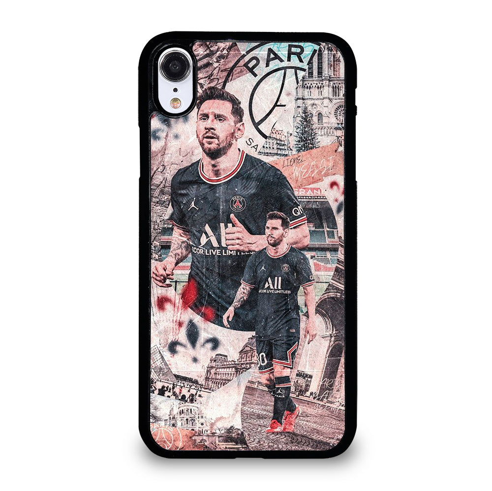 LIONEL MESSI FOOTBALL ART iPhone XR Case Cover