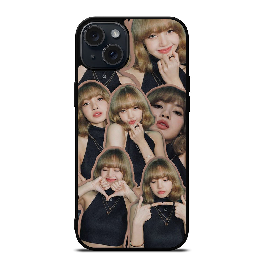 LISA BLACKPINK CUTE COLLAGE iPhone 15 Plus Case Cover
