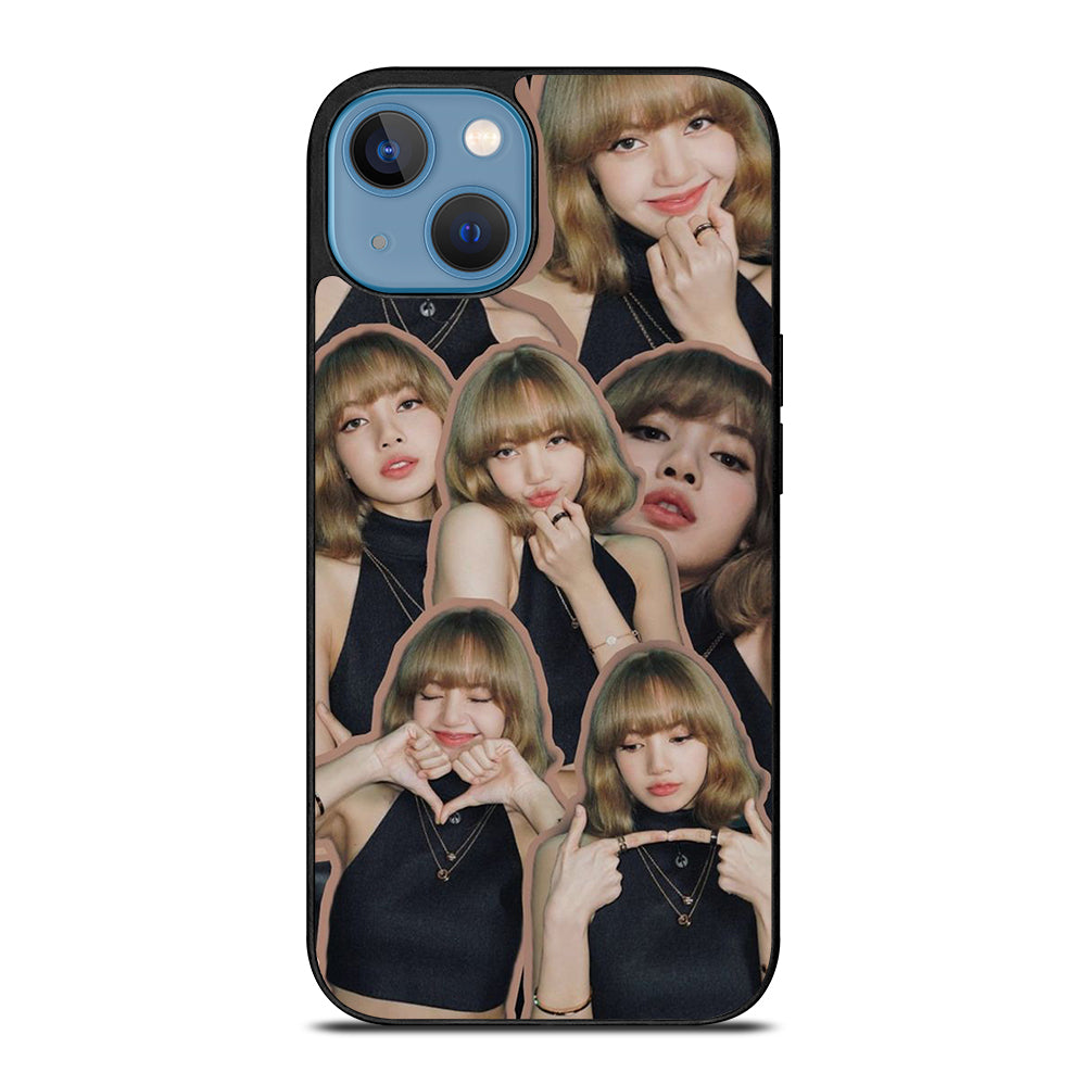 LISA BLACKPINK CUTE COLLAGE iPhone 13 Case Cover