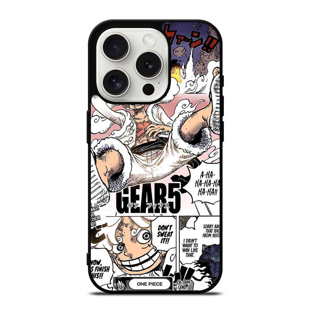 LUFFY ONE PIECE GEAR 5 MANGA iPhone 15 Pro Case Cover