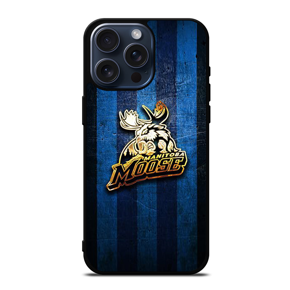 MANITOBA MOOSE GOLDEN LOGO iPhone 15 Pro Max Case Cover