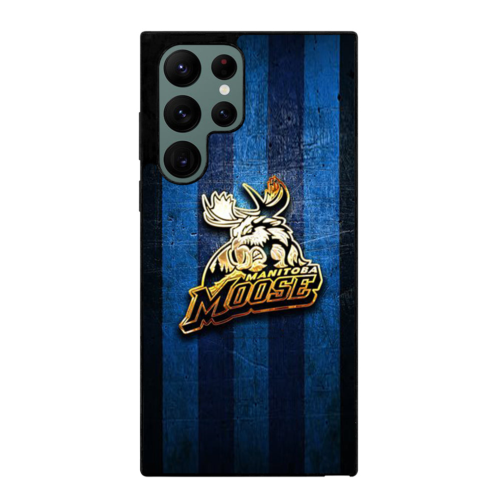 MANITOBA MOOSE GOLDEN LOGO Samsung Galaxy S22 Ultra Case Cover