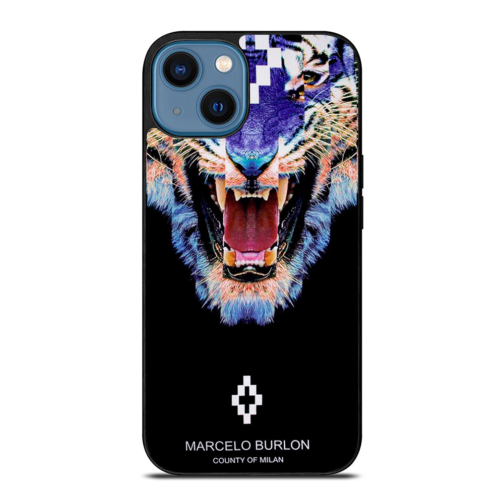 MARCELO BURLON LION 3 iPhone 14 Case Cover
