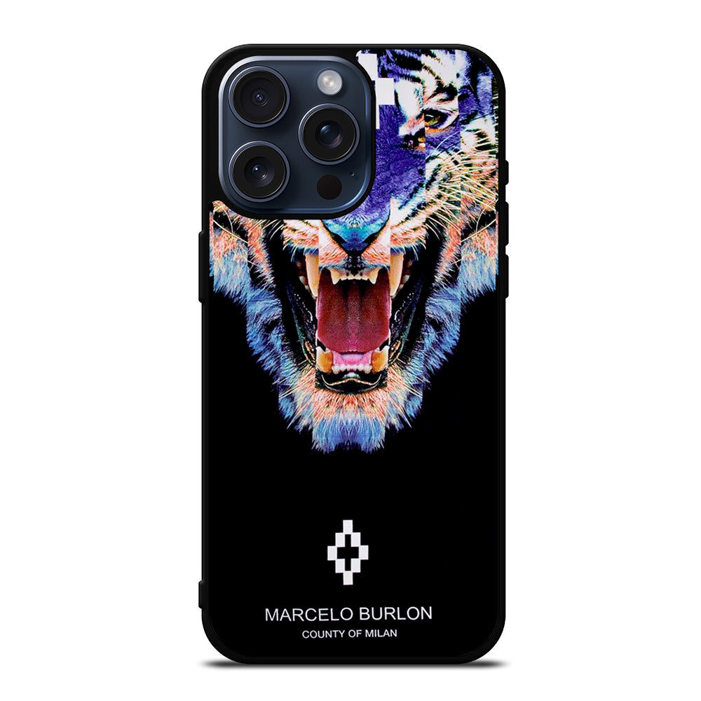 MARCELO BURLON LION 3 iPhone 15 Pro Max Case Cover
