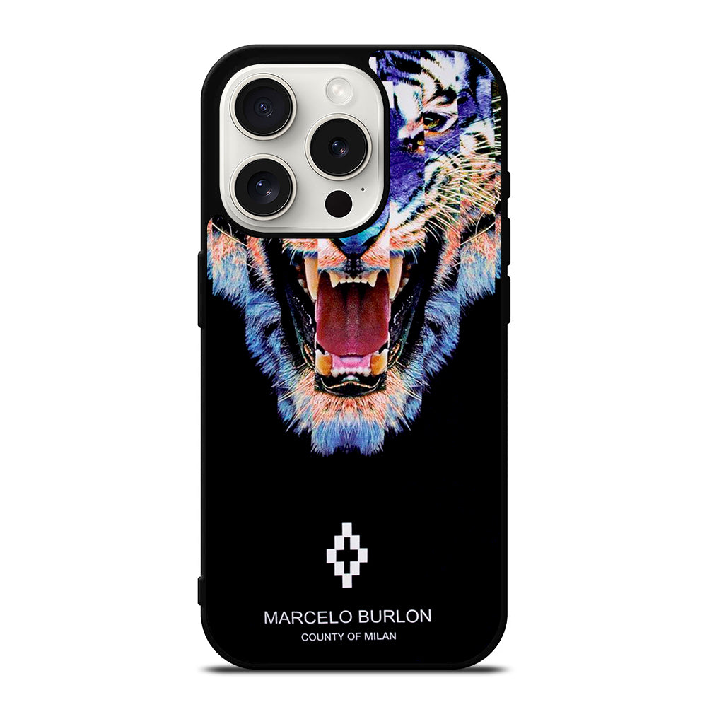 MARCELO BURLON LION 3 iPhone 15 Pro Case Cover