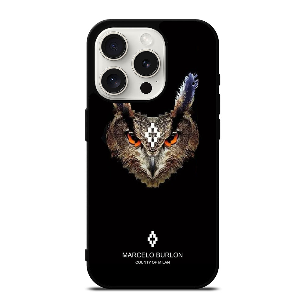 MARCELO BURLON OWL 3 iPhone 15 Pro Case Cover