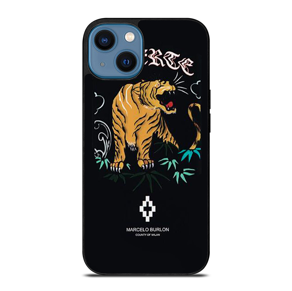 MARCELO BURLON TIGER LOGO 2 iPhone 14 Case Cover
