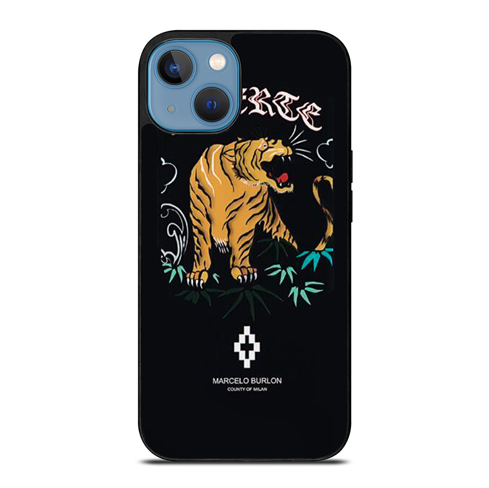 MARCELO BURLON TIGER LOGO 2 iPhone 13 Case Cover