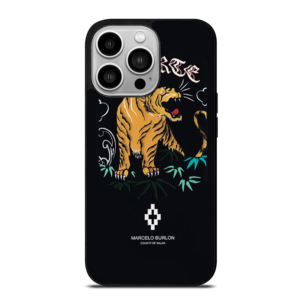 MARCELO BURLON TIGER LOGO 2 iPhone 14 Pro Case Cover