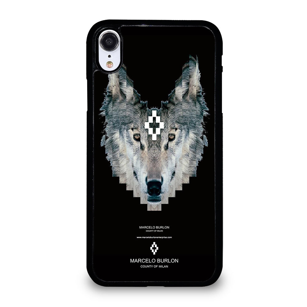 MARCELO BURLON WOLF LOGO iPhone XR Case Cover