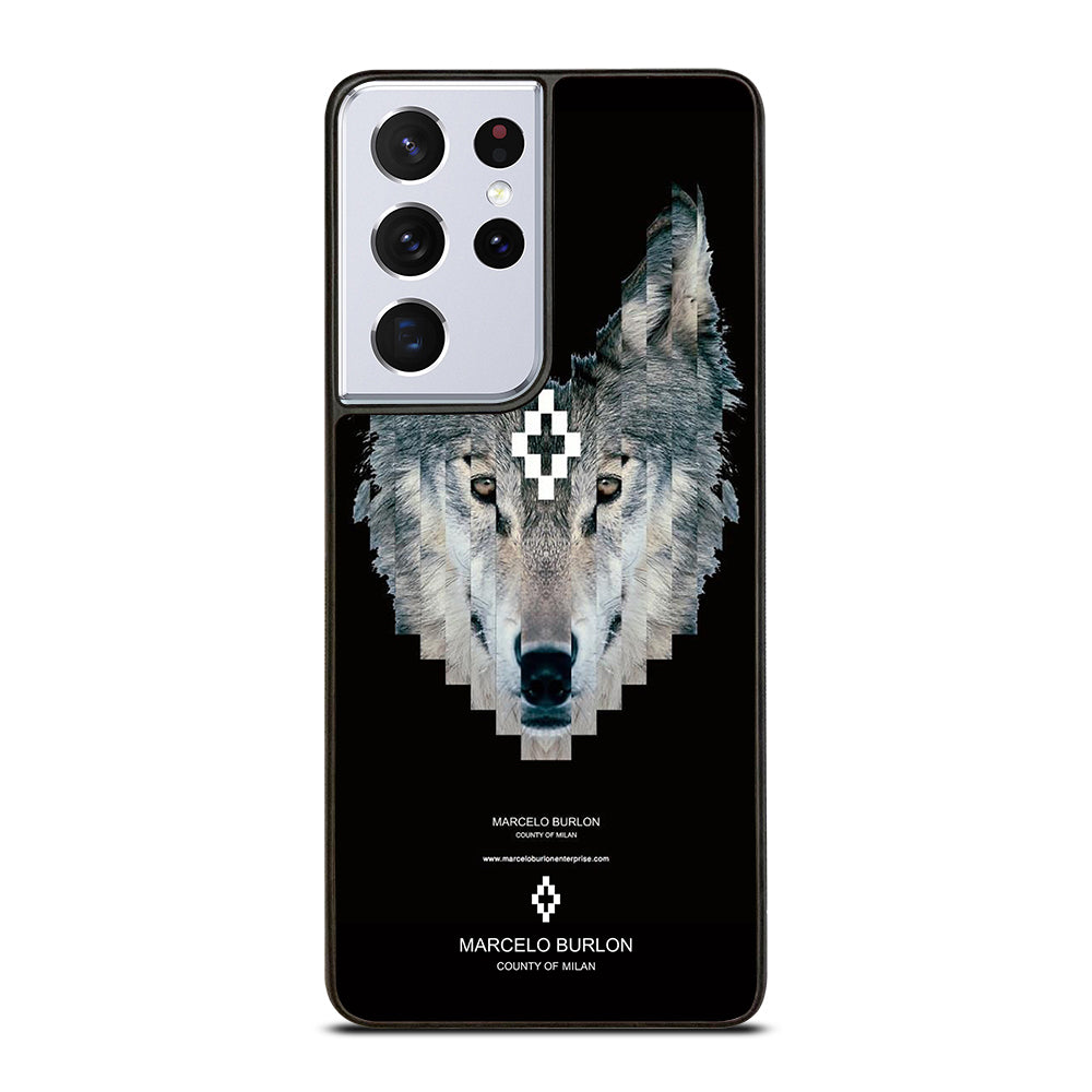 MARCELO BURLON WOLF LOGO Samsung Galaxy S21 Ultra Case Cover