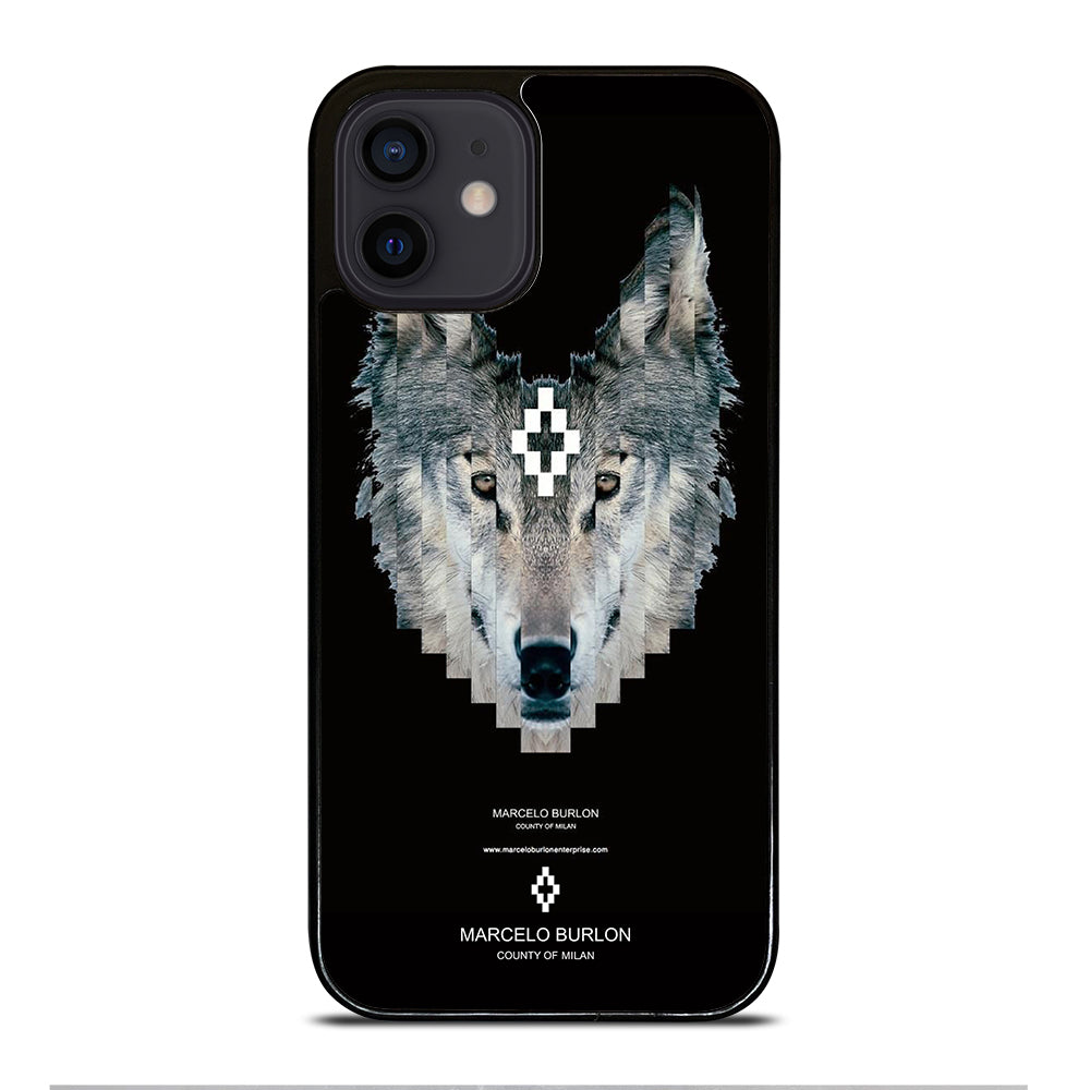 MARCELO BURLON WOLF LOGO iPhone 12 Mini Case Cover