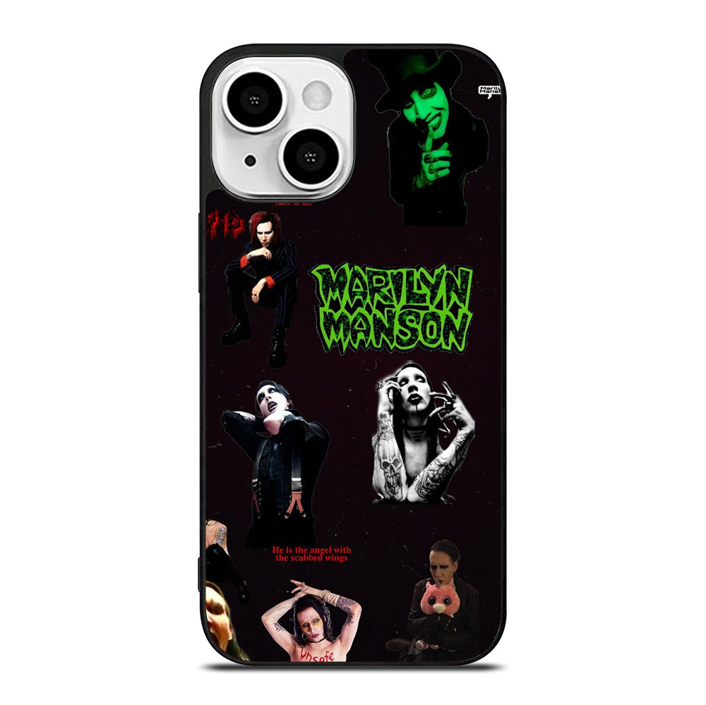 MARILYN MANSON COLLAGE 2 iPhone 13 Mini Case Cover