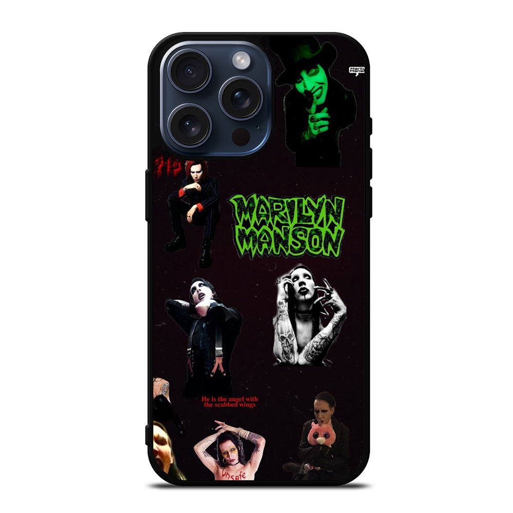 MARILYN MANSON COLLAGE 2 iPhone 15 Pro Max Case Cover