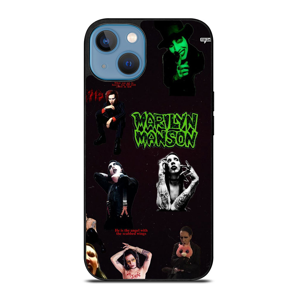 MARILYN MANSON COLLAGE 2 iPhone 13 Case Cover