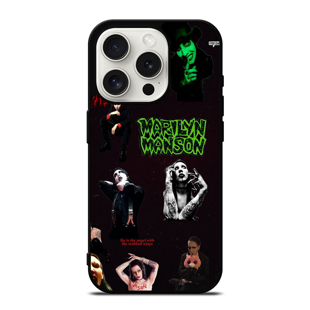MARILYN MANSON COLLAGE 2 iPhone 15 Pro Case Cover