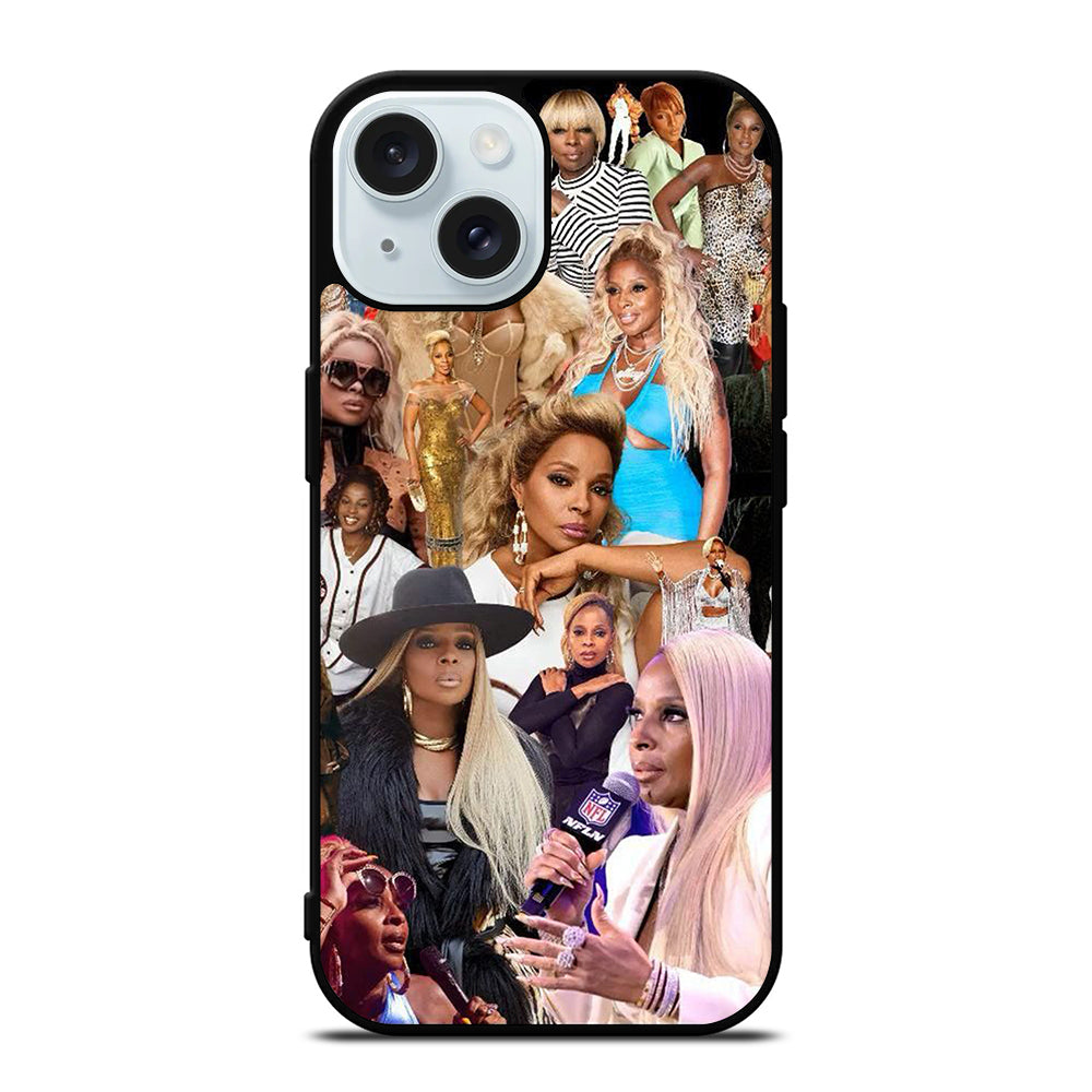 MARY J COLLAGE iPhone 15 Case Cover