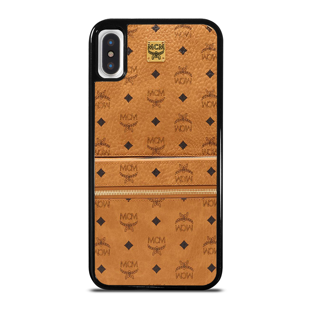 MCM WORLD WIDE BROWN LOGO 1 iPhone X / XS Case Cover