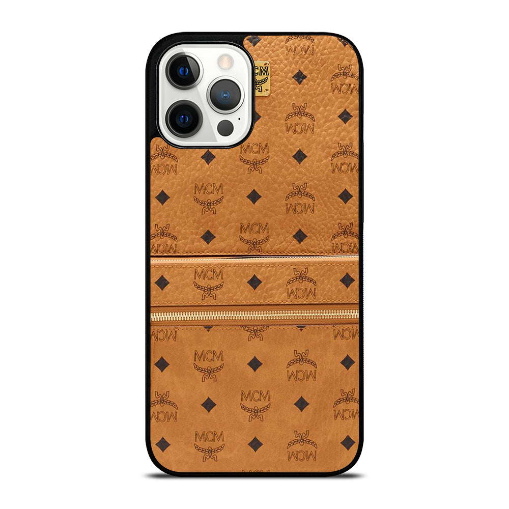 MCM WORLD WIDE BROWN LOGO 1 iPhone 12 Pro Max Case Cover