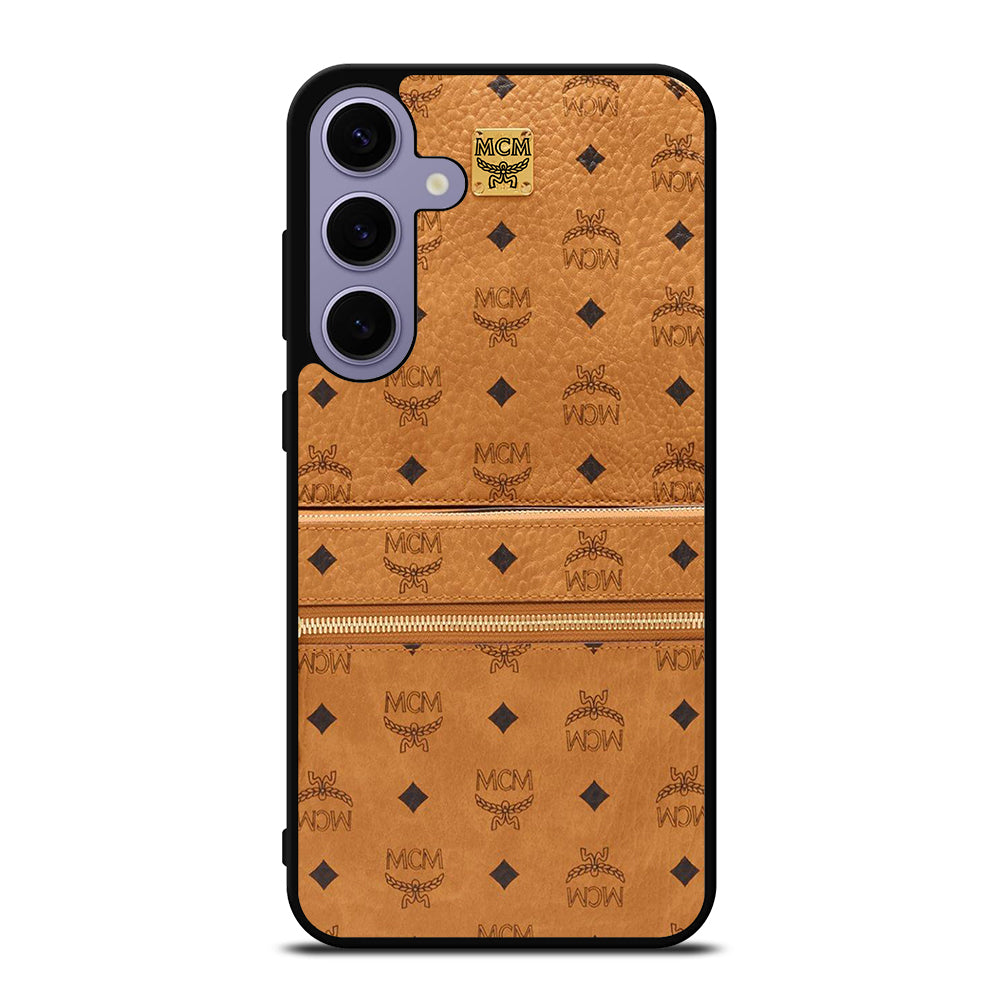MCM WORLD WIDE BROWN LOGO 1 Samsung Galaxy S24 Plus Case Cover
