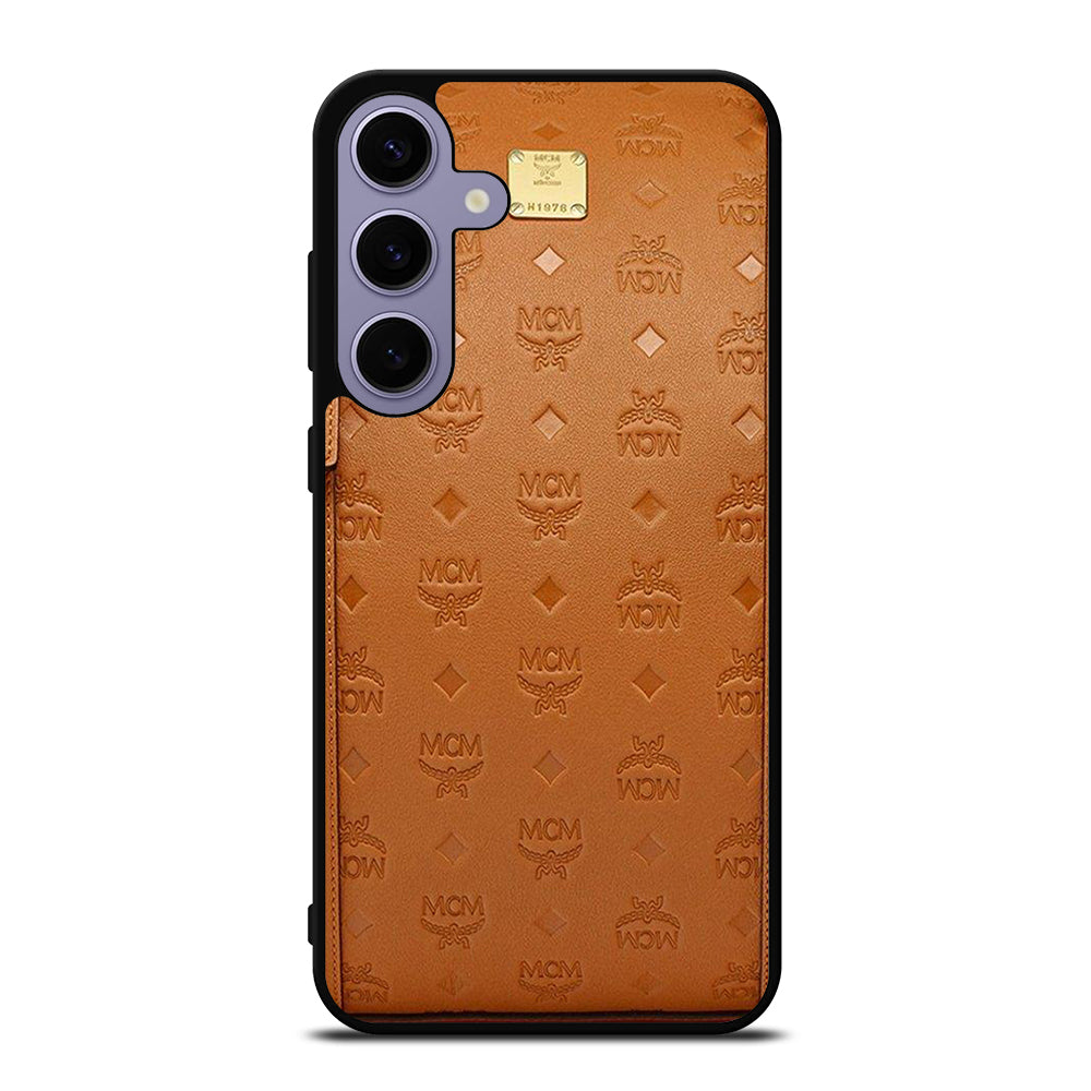 MCM WORLD WIDE BROWN LOGO 2 Samsung Galaxy S24 Plus Case Cover