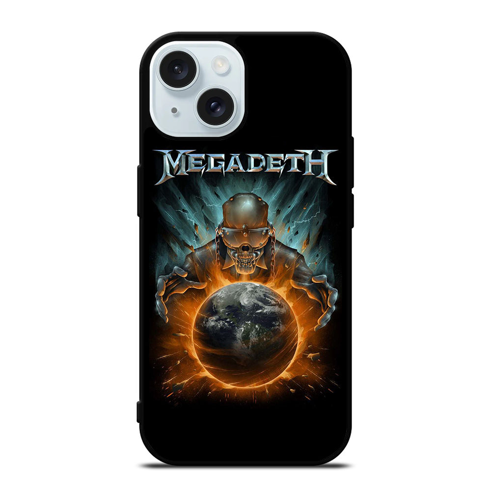 MEGADETH SKULL BLACK iPhone 15 Case Cover
