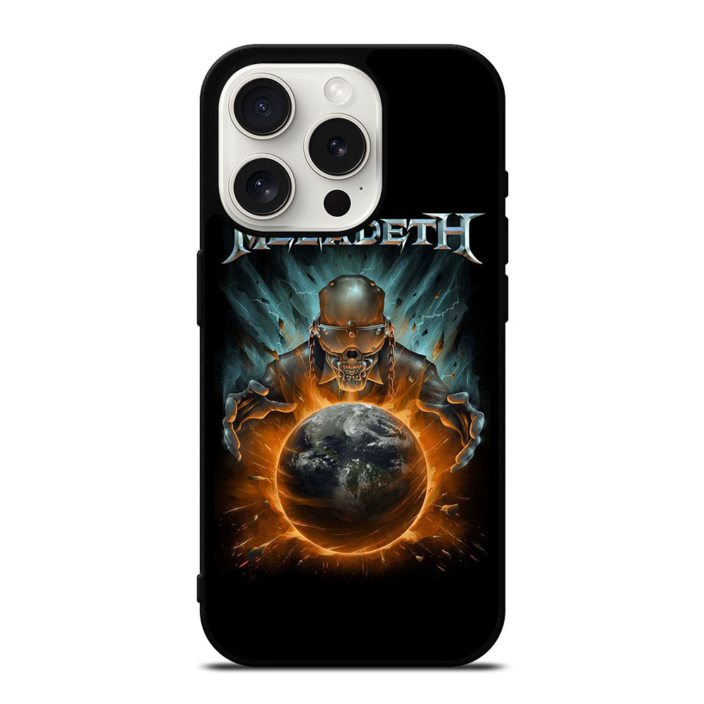 MEGADETH SKULL BLACK iPhone 15 Pro Case Cover