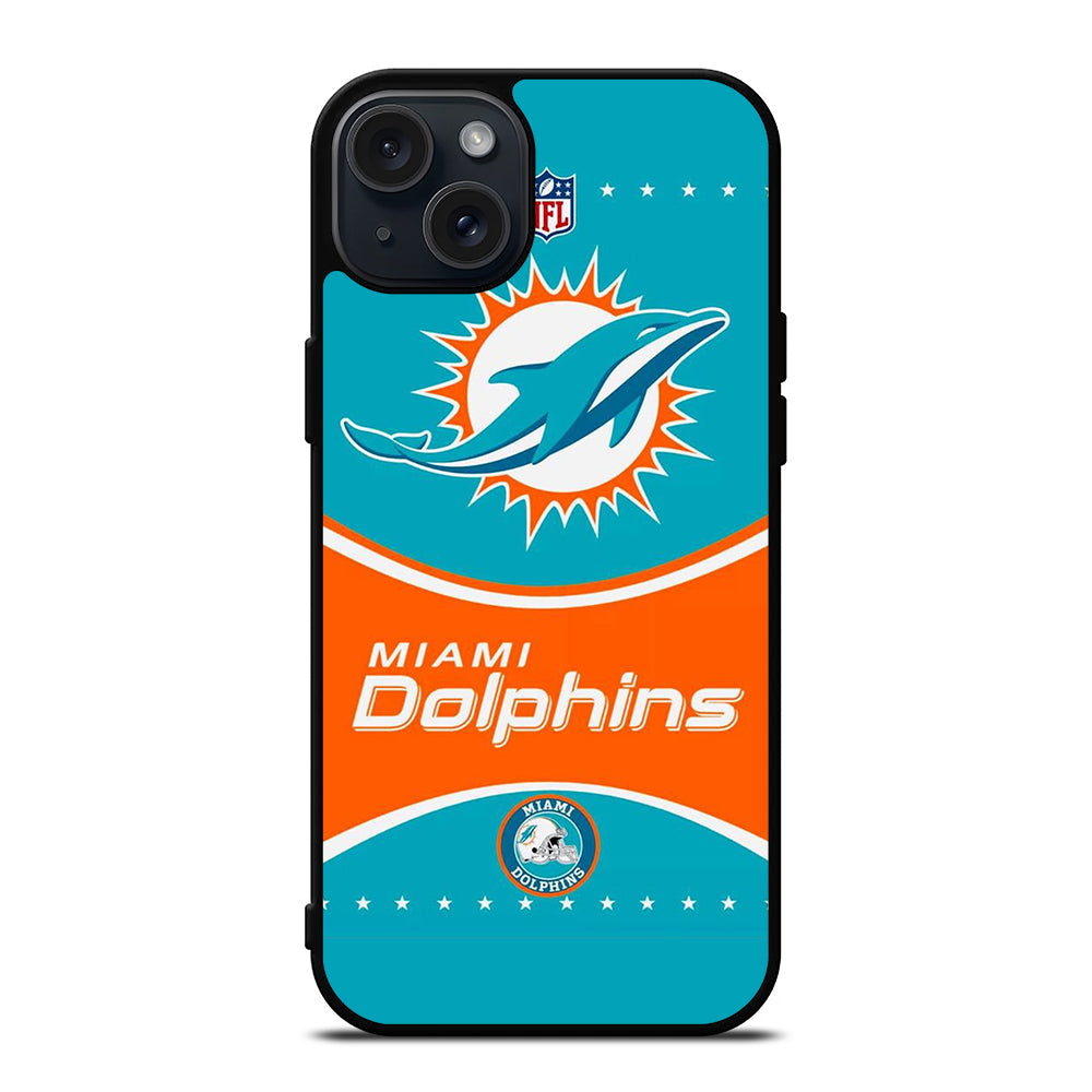 MIAMI DOLPHINS NFL FOOTBALL LOGO 2 iPhone 15 Plus Case Cover