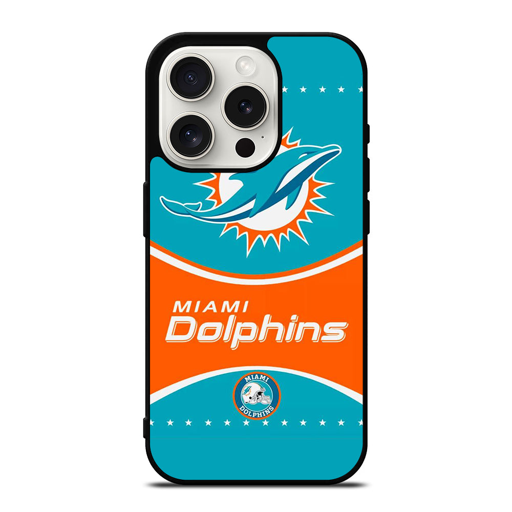 MIAMI DOLPHINS NFL FOOTBALL LOGO 2 iPhone 15 Pro Case Cover