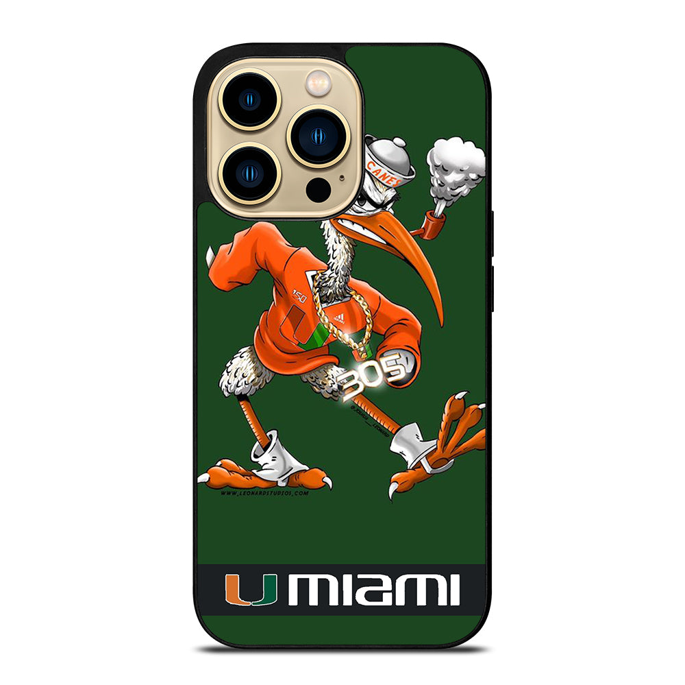 MIAMI HURRICANES MASCOT iPhone 14 Pro Max Case Cover
