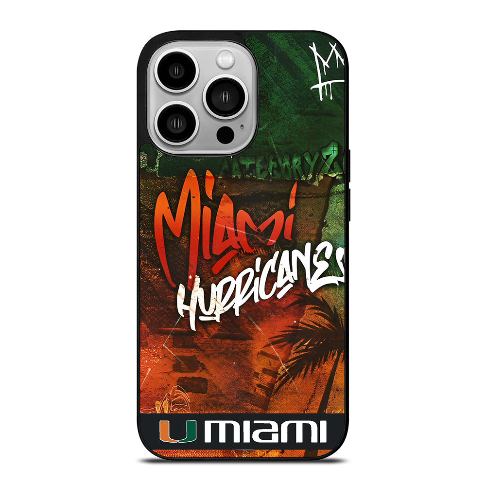 MIAMI HURRICANES iPhone 14 Pro Case Cover