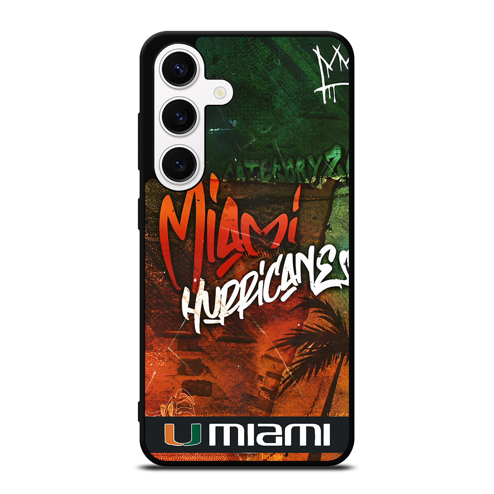 MIAMI HURRICANES Samsung Galaxy S24 Case Cover
