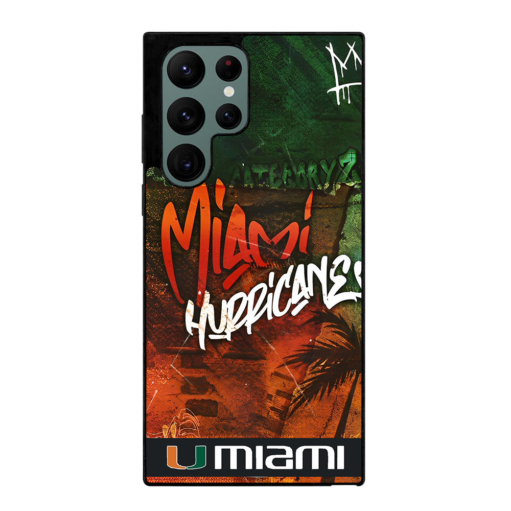 MIAMI HURRICANES Samsung Galaxy S22 Ultra Case Cover