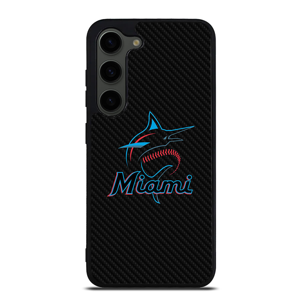 MIAMI MARLINS LOGO CARBON Samsung Galaxy S23 Plus Case Cover