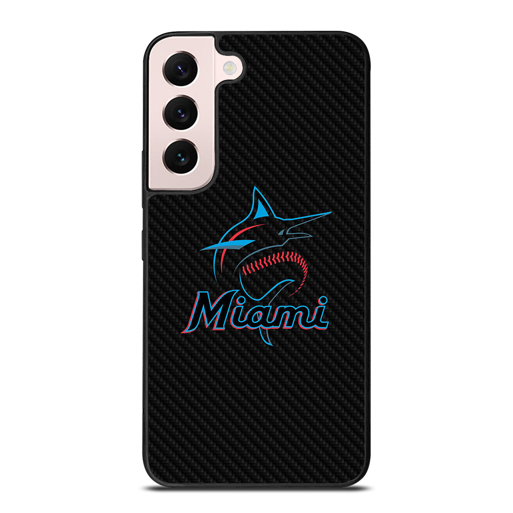 MIAMI MARLINS LOGO CARBON Samsung Galaxy S22 Plus Case Cover