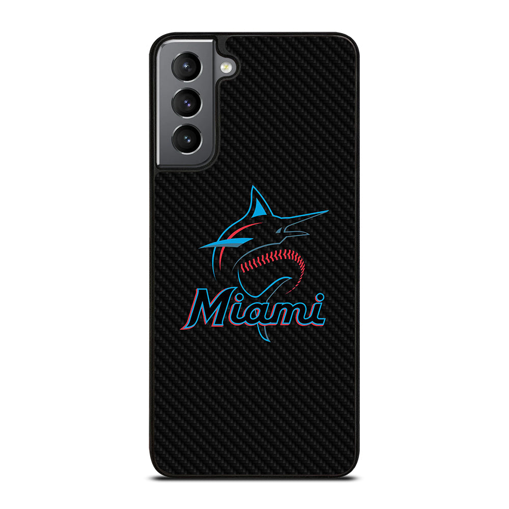 MIAMI MARLINS LOGO CARBON Samsung Galaxy S21 Plus Case Cover