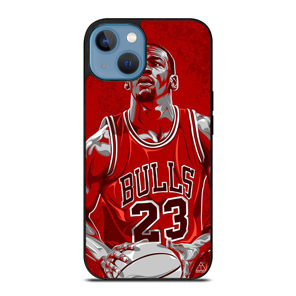 MICHAEL JORDAN ART NBA iPhone 13 Case Cover