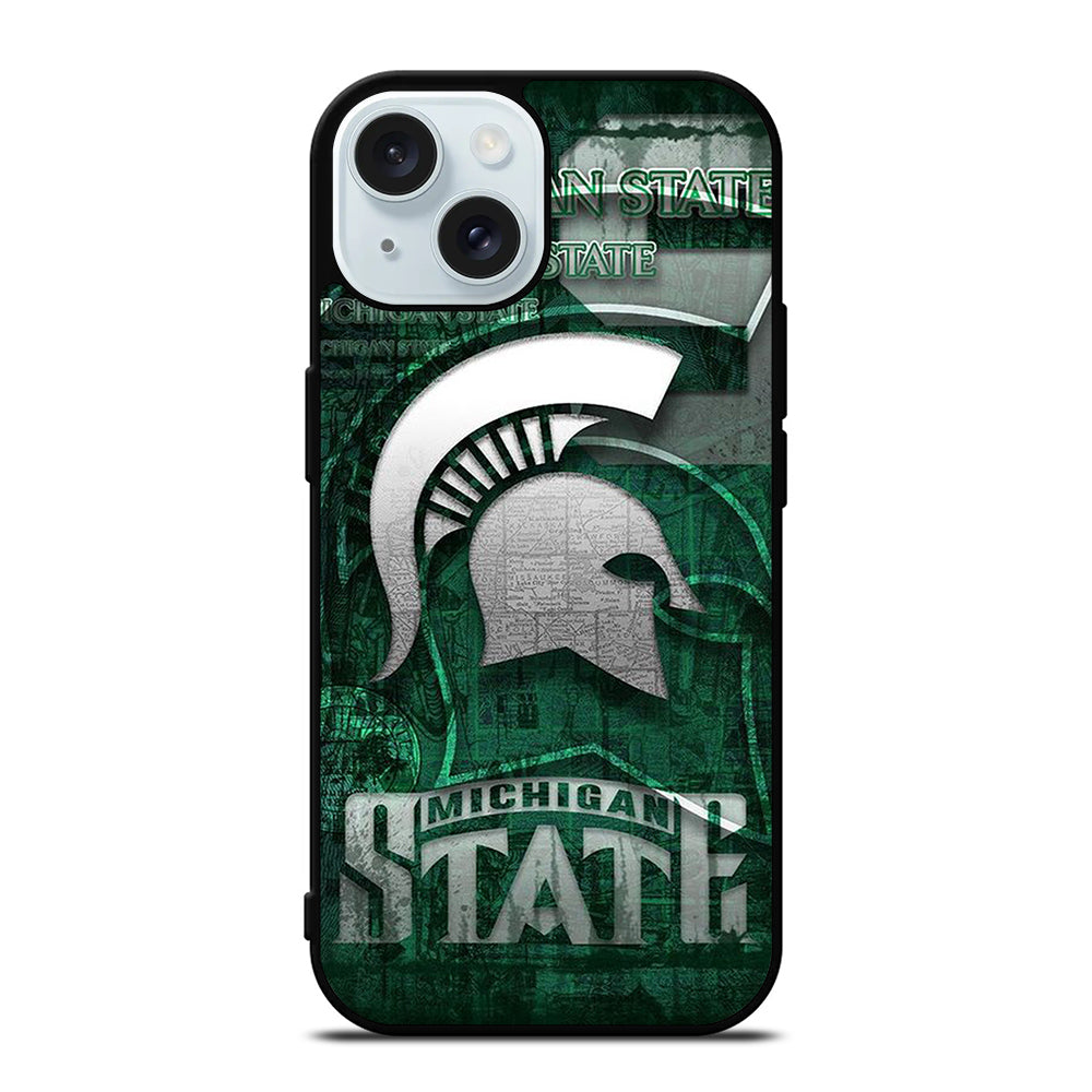 MICHIGAN STATE UNIVERSITY MSU LOGO 1 iPhone 15 Case Cover